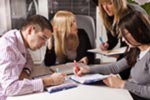 Meeting von 4 Personen