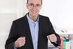 Mann ist voller Energie