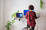Frau im Homeoffice